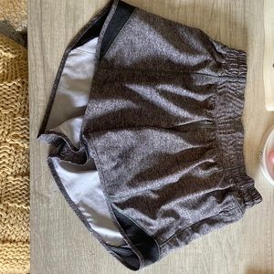 Lululemon gray Hotty hot shorts like new!